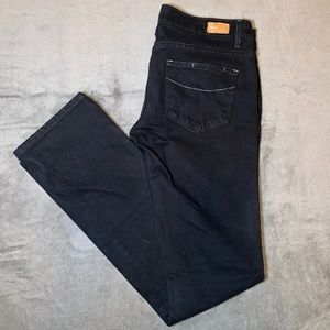 Paige Petite Blue Heights Skinny Jeans Black Sz 27